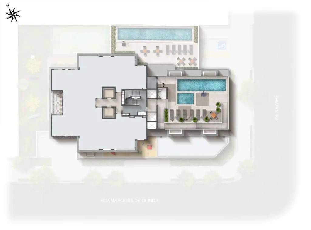 Implantação 20 condomínio Arch Nazaré Urban - Residencial — 2 quartos em Vila Dom Pedro I