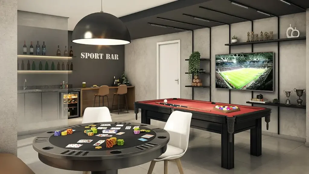 Go Lapa Lapa, São Paulo — Sala de jogos, apartamento 2 quartos 54-59m²