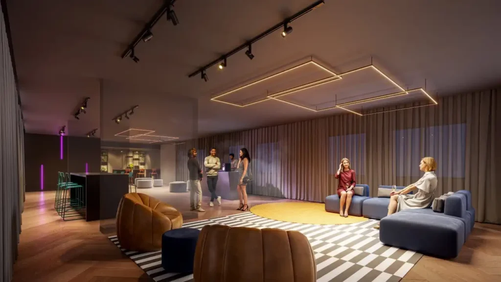 Salão de festas Living Full Estaiada - Residencial Brooklin Paulista — 1-2 quartos 25-31m², Living SP