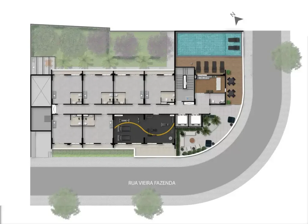 Implantação 1 condomínio Dream Fit Vila Mariana - Residencial — 1-2 quartos em Vila Mariana