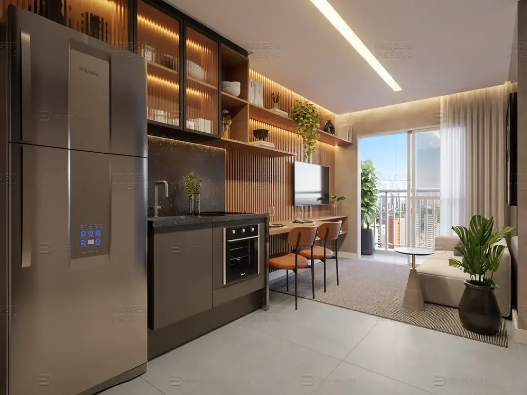 Cozinha — Dream Fit Vila Mariana - NR (Conx SP), 1 quartos em Vila Mariana