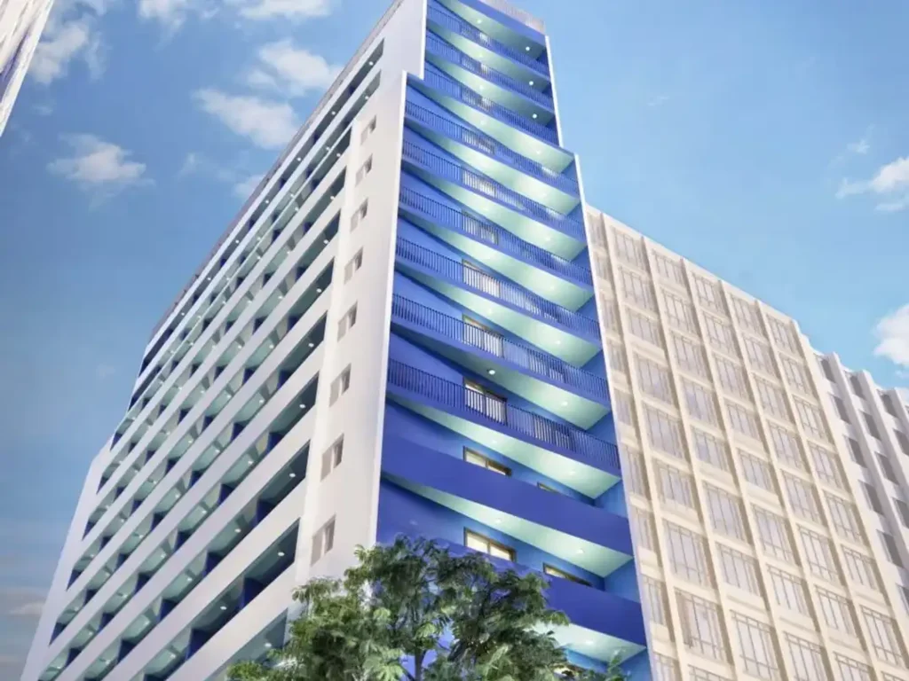 Fachada Nurban Vila Buarque - Residencial — apartamento 1 quartos, Em construção em Vila Buarque