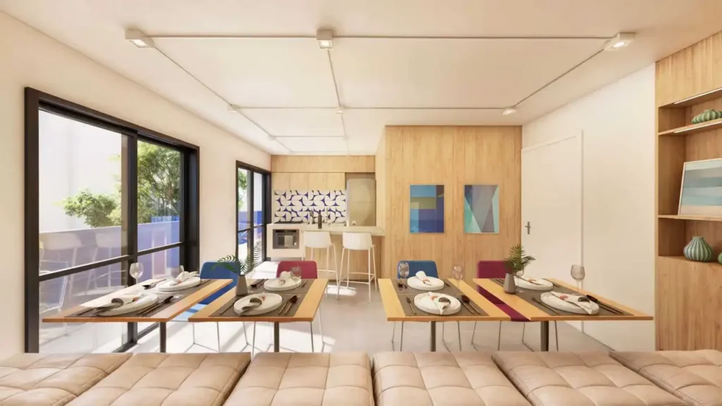 Nurban Vila Buarque - NR Vila Buarque, São Paulo — Salão de festas, apartamento 1 quartos 17-19m²