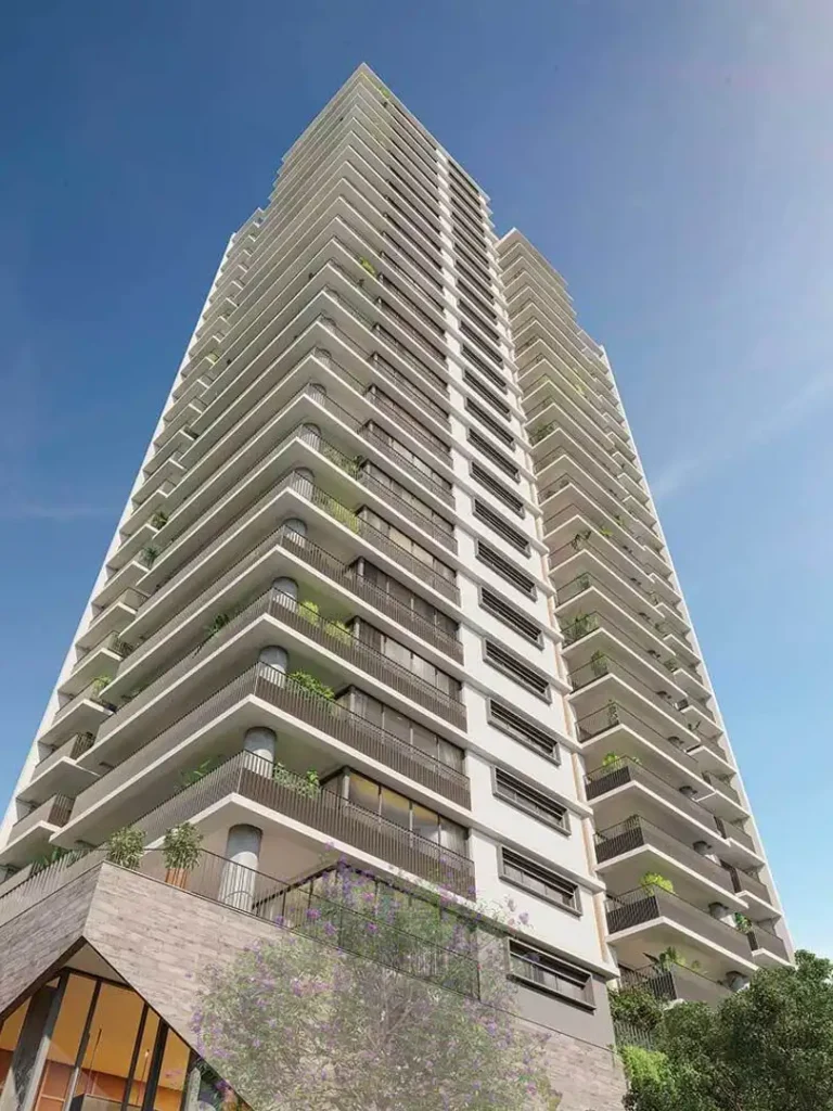 Fachada Agami Park Residences — apartamento 3-4 quartos, Em construção em Moema