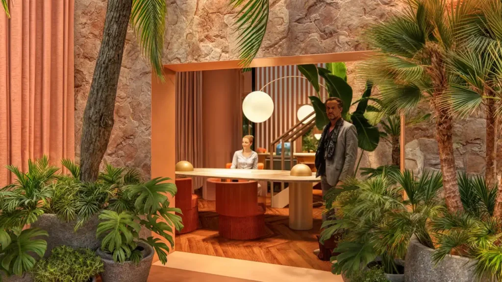 H Bela Cintra By Vitacon - Residencial Jardins, São Paulo — Hall, apartamento 1 quartos 25-141m²