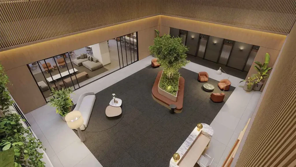Hall SP 360° Smart Living by Eztec Moema — 1 quartos 24-35m², EZTEC