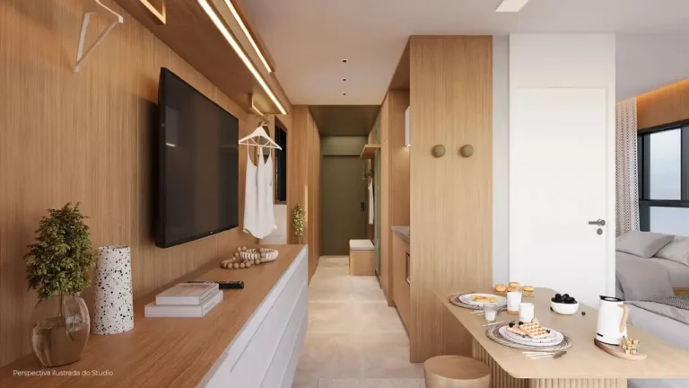 Apartamento 1 quartos Jardim Paulista — Living do Pamplona 1083 - NR