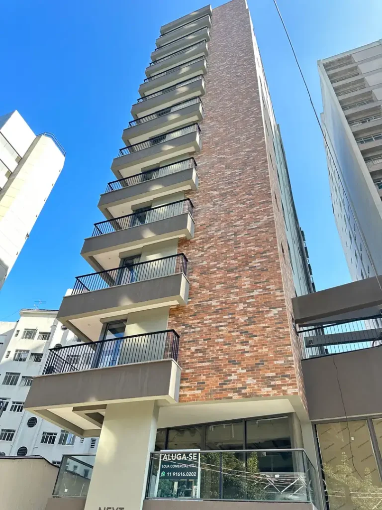 Fachada Next Haddock - NR — apartamento 1 quartos, Pronto novo em Cerqueira César