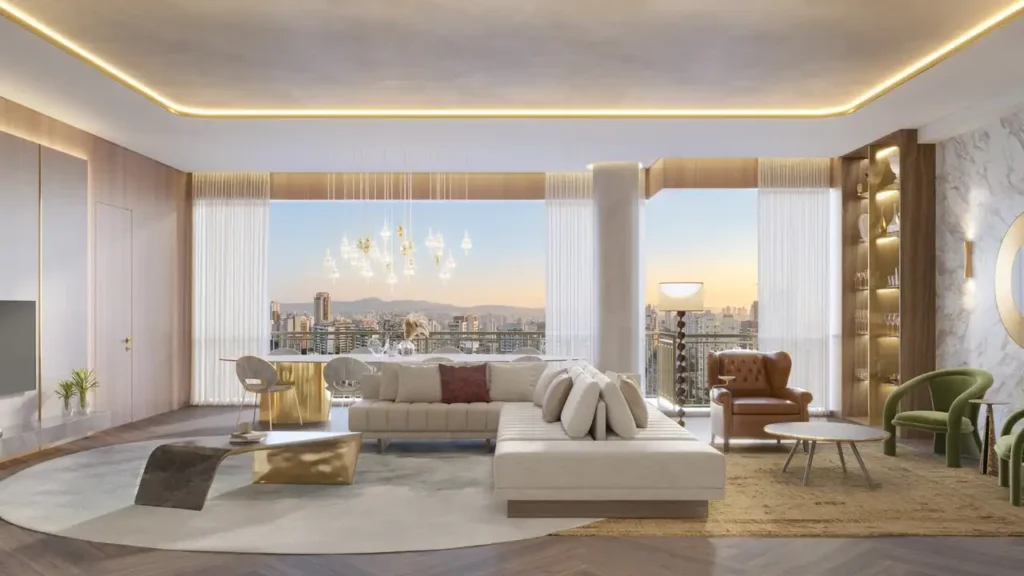 Living — The Palace Royal (Cyrela SP), 2-4 quartos em Vila Mariana