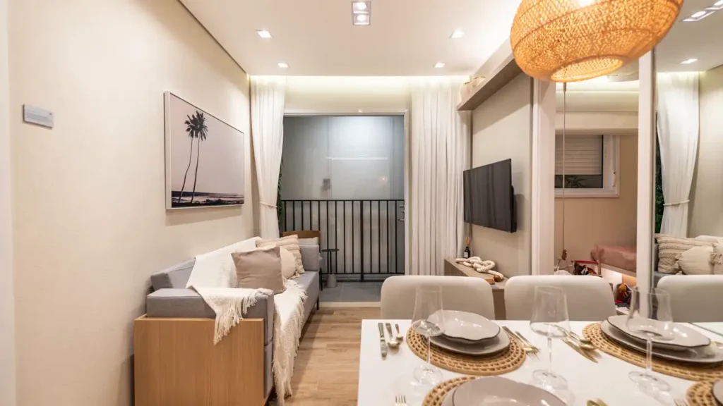 Vibra Estação Adolfo Pinheiro (Vibra): Living — 1 quartos em Santo Amaro, São Paulo