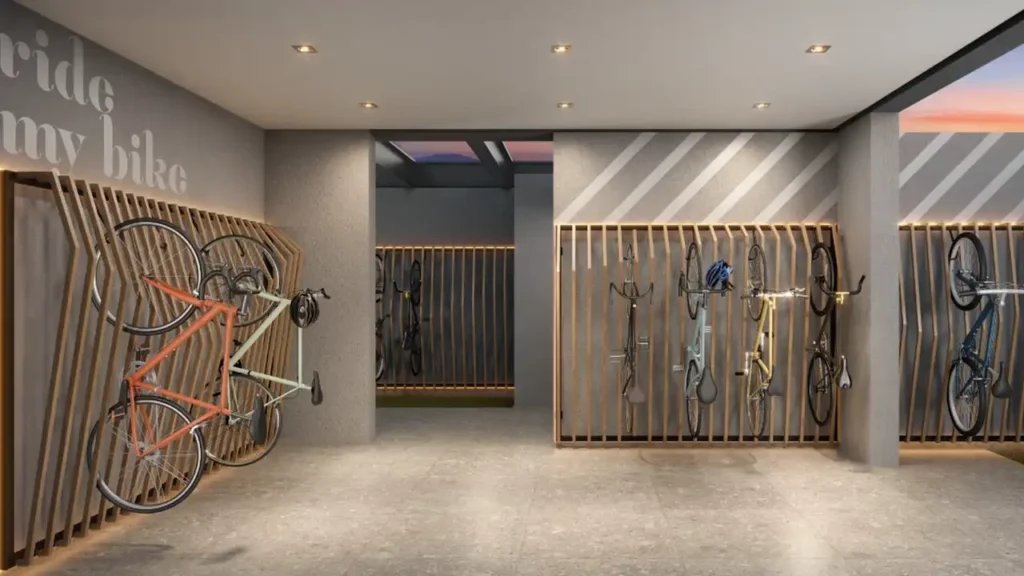 Bicicletário — Hauser Home Desing Moema - Residencial (Tavitec), 1-2 quartos em Indianópolis