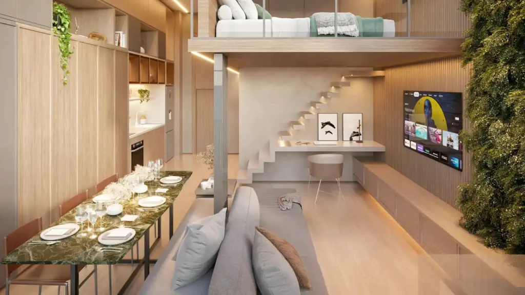 Apartamento 1 quartos Vila Mariana — Living do Nik Estilo Paulista - Residencial