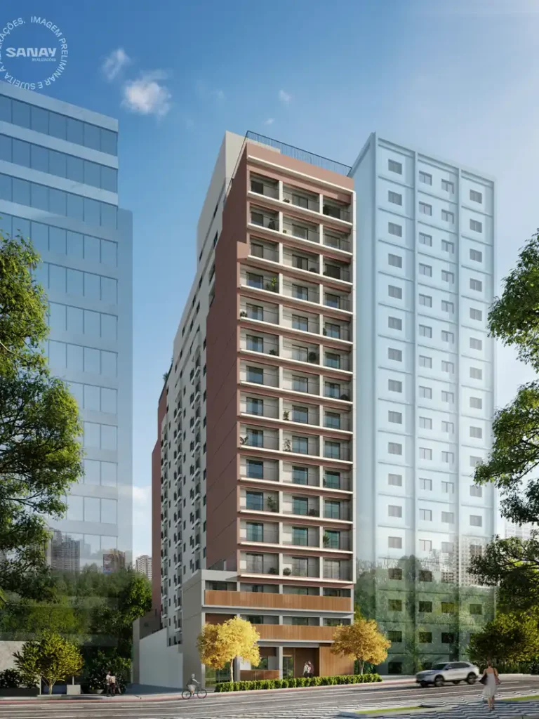 Fachada Sampa Consolação — apartamento 1 quartos, Em construção em Consolação