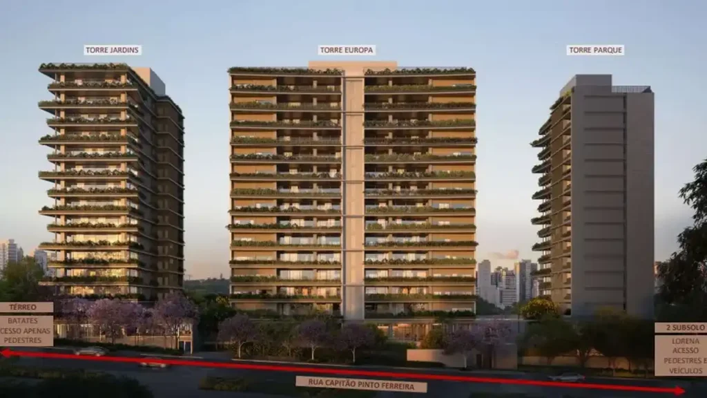 Fachada Quaddra Lorena — apartamento 4 quartos, Em construção em Jardim Paulista