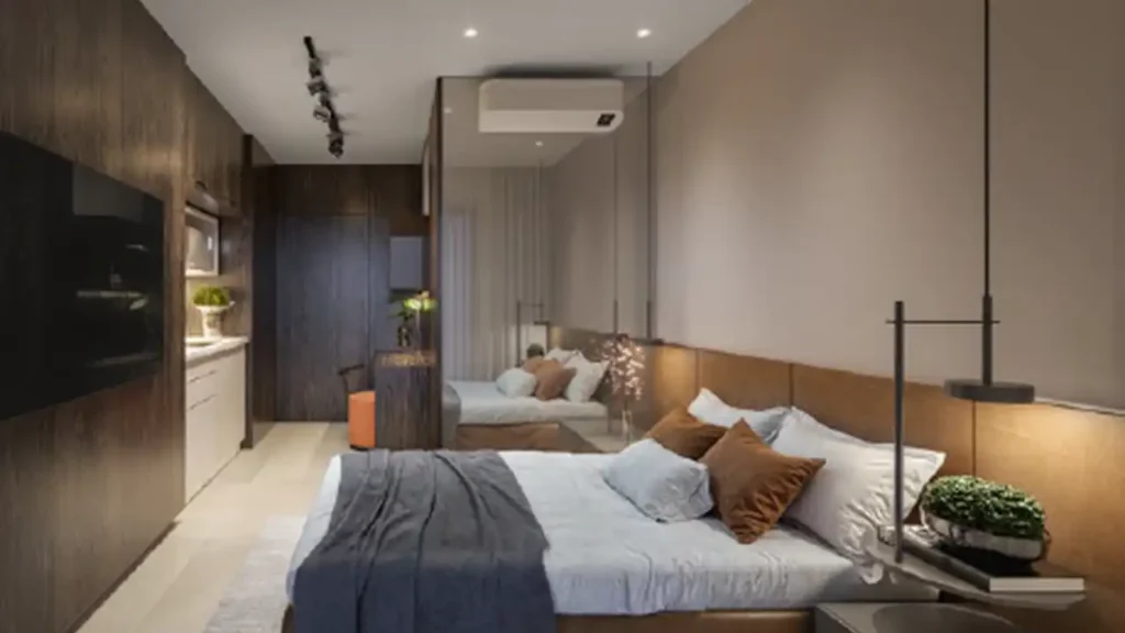 Apartamento 1 quartos Paraíso — Living do Studios Paraíso by Lindenberg