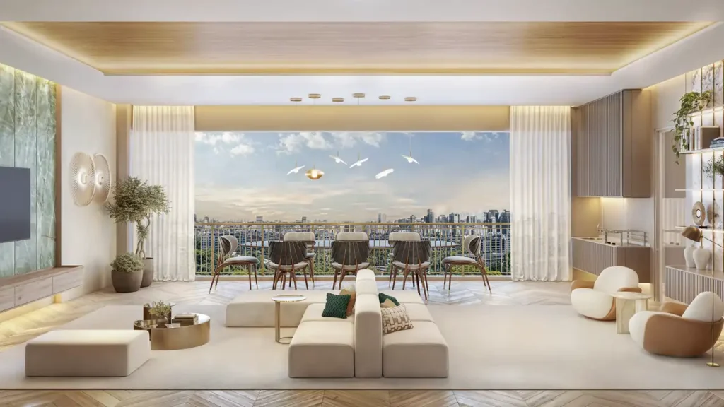 Apartamento 3 quartos Brooklin Novo — Living do Brooklin Senses by Cyrela