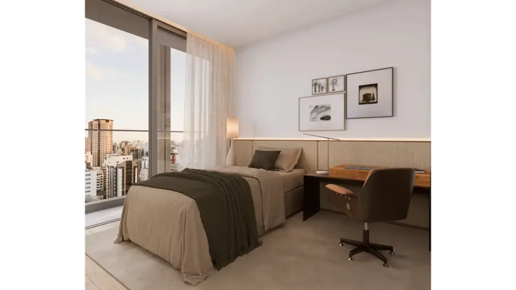 Em construção Itaim Bibi: Dormitório Ritmo Itaim, 1-2 quartos 53-114m²