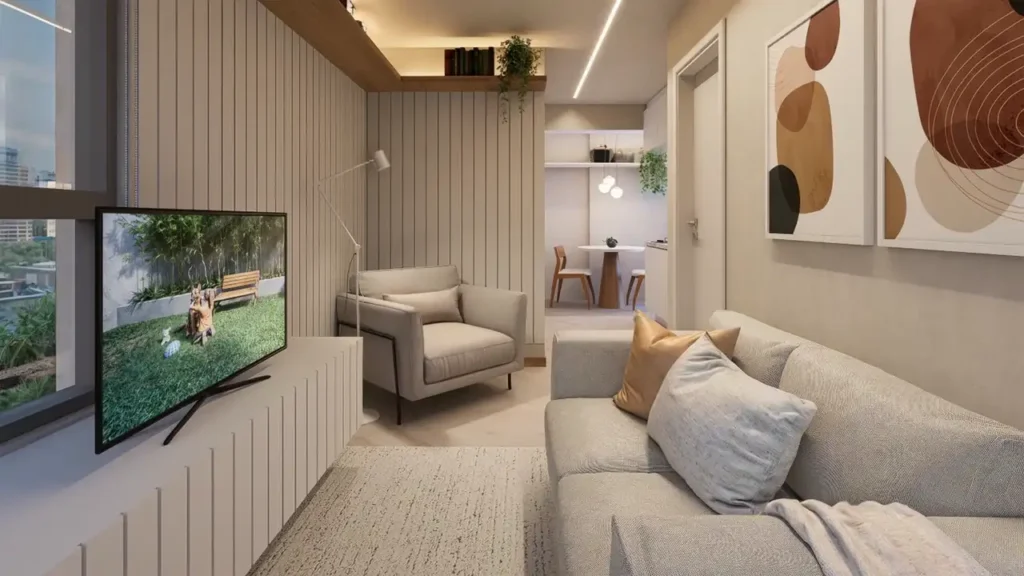 Living Ap One - Residencial Aclimação — 1 quartos 27-30m², GTJ Engenharia