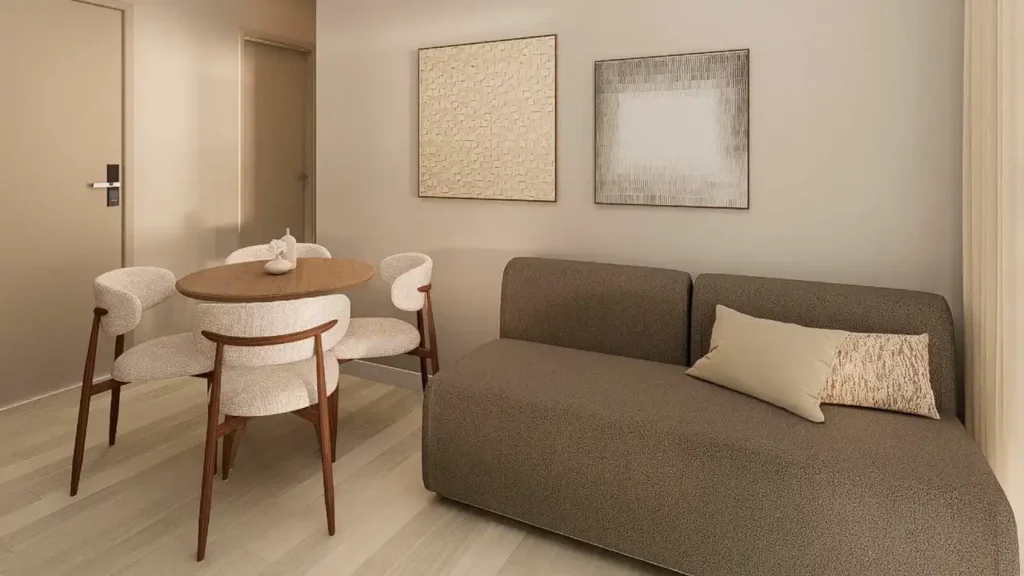 Stay Moema by Helbor - Residencial Moema, São Paulo — Living, apartamento 1 quartos 27-41m²