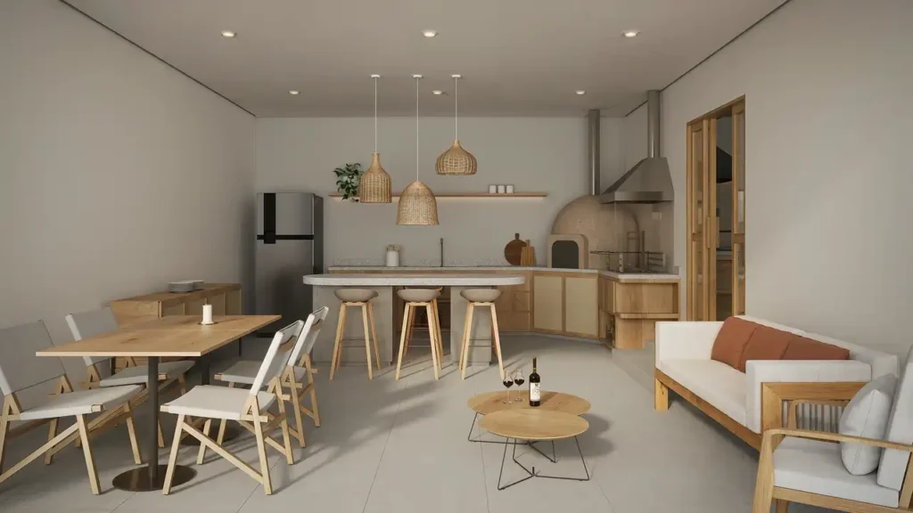Apartamento 1-2 quartos Chácara Santo Antônio (Zona Sul) — Churrasqueira com forno de pizza do Zait Chácara Santo Antônio