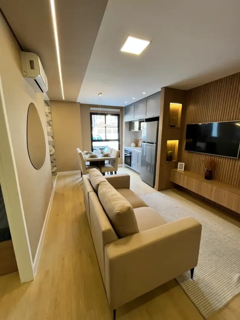 Em construção Santo Amaro: Visão quarto 1 Santo Amaro I, 2 quartos 34-36m²