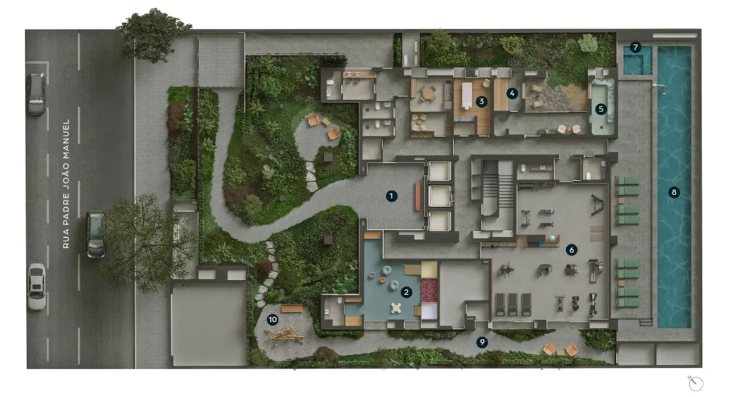 Implantação condomínio PJM 923 — 4 quartos em Jardins