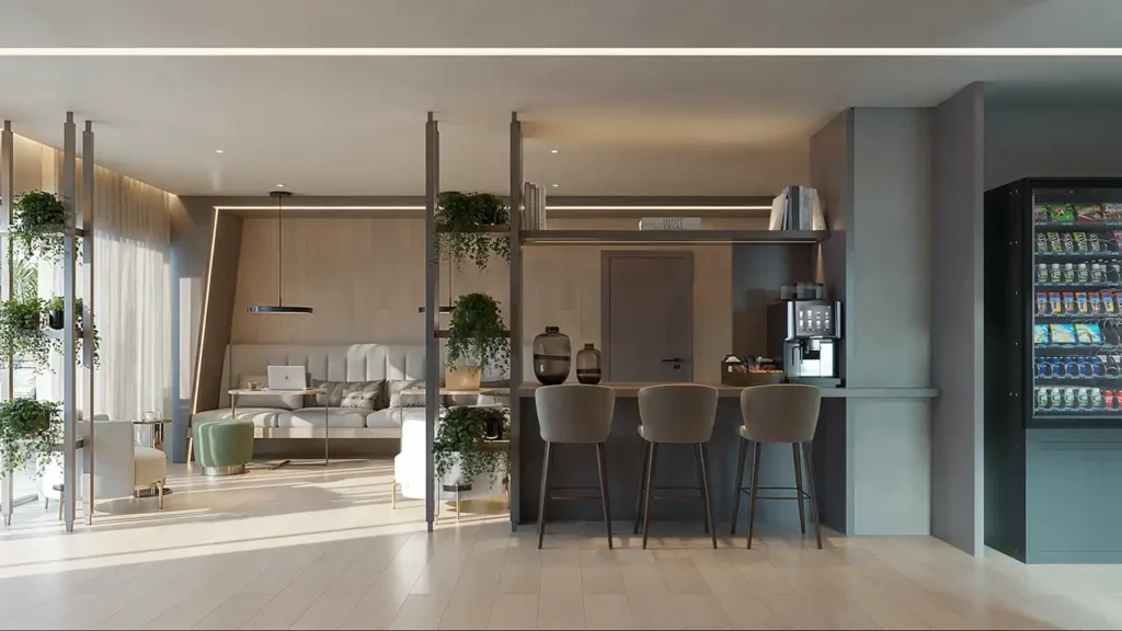 Coworking e café Brisea Moema - NR Moema — 1 quartos 32-56m², Somattos Engenharia