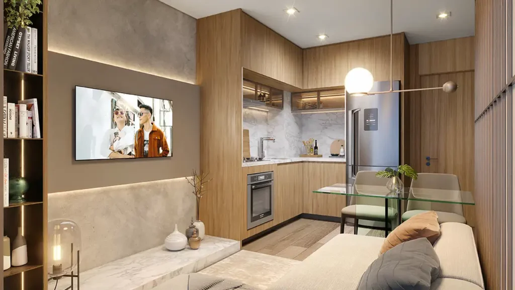Galleria SP - NR Vila Buarque, São Paulo — Living, apartamento 1 quartos 19-31m²