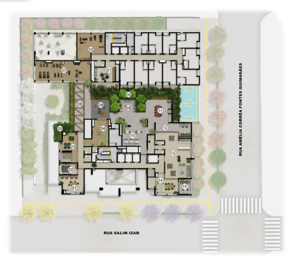 Implantação condomínio Vista Jardim Guedala - NR — 1 quartos em Jardim Guedala