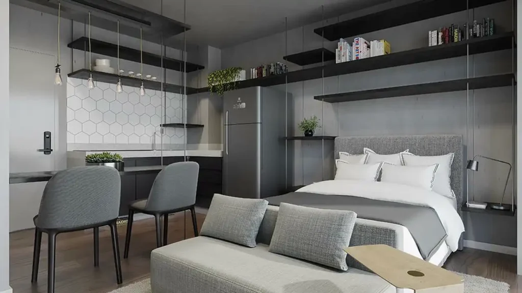 Apartamento 1 quartos Jardim Paulista — Dormitório do ON Melo Alves - NR