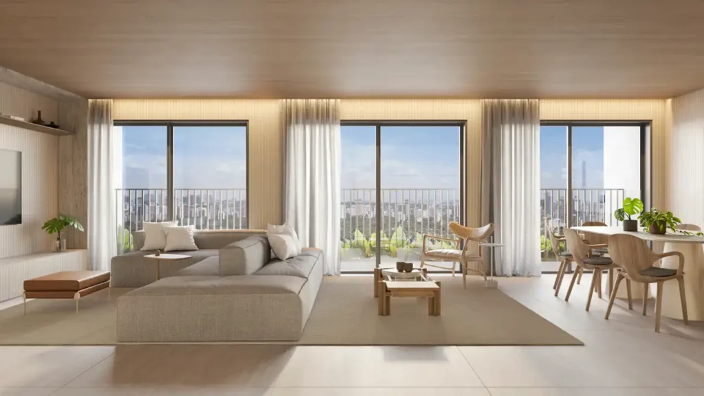 Living — Edifício Paulistano (Munir Abbud SP), 1-2 quartos em Jardins