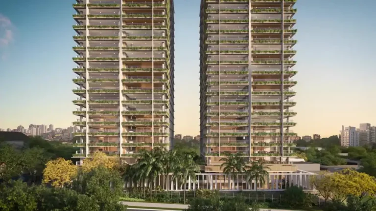 Fachada Granoscar Ibirapuera - Breve Lançamento — apartamento 4 quartos, Em construção em Indianópolis
