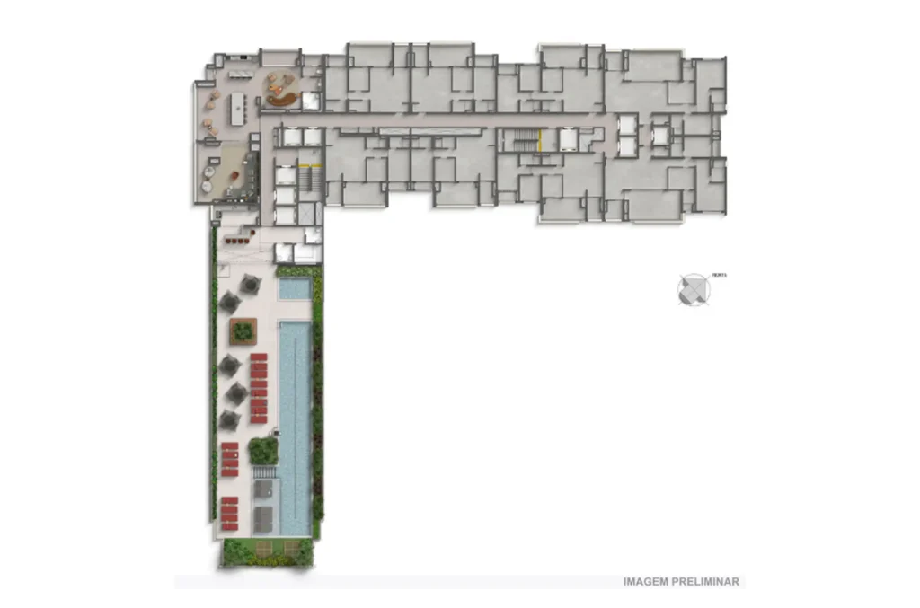 Implantação 24 condomínio Vértice Butantã Residences by Diálogo — 2-3 quartos em Butantã