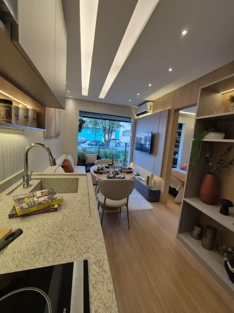 Em construção Vila Mariana: Cozinha Elegancy Vila Mariana, 1-2 quartos 31-52m²