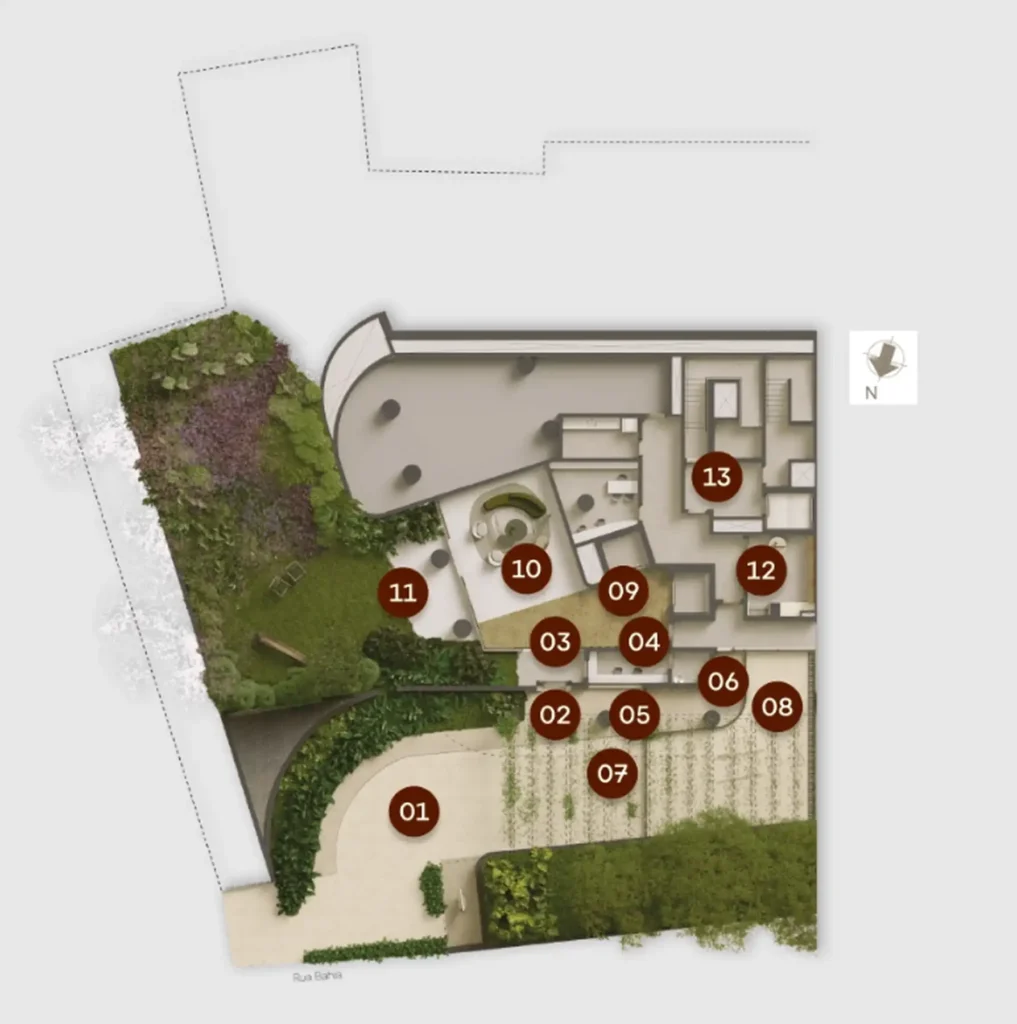 Implantação condomínio Havva Higienópolis - Breve Lançamento — 4 quartos em Higienópolis