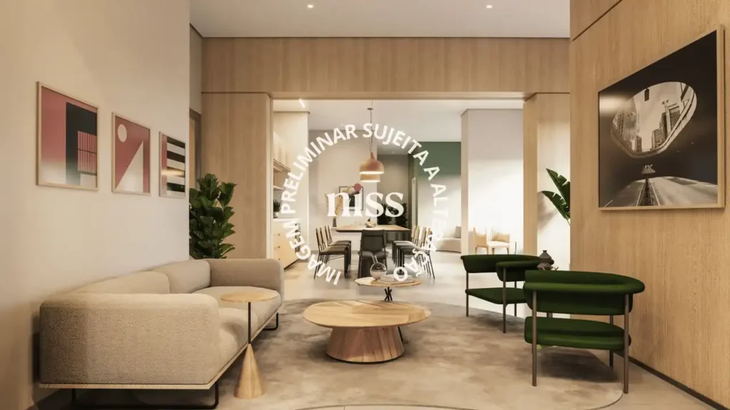 Sampa 135 - Residencial - Breve Lançamento (Niss): Living — 1 quartos em Bela Vista, São Paulo