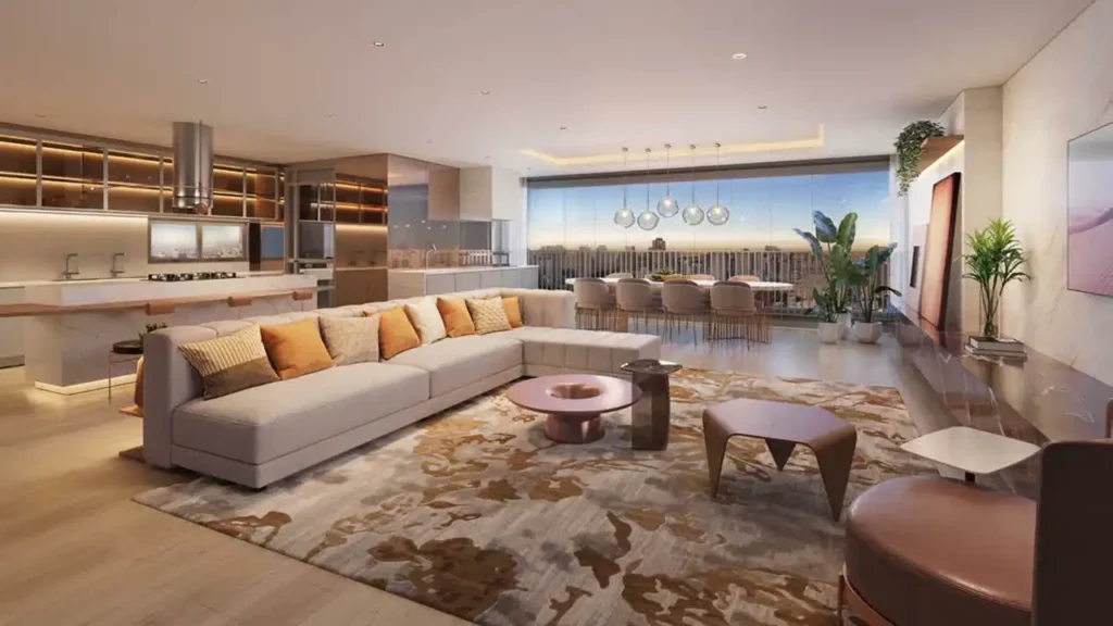 Living — Quarten Ibirapuera (Trisul), 4 quartos em Mirandópolis