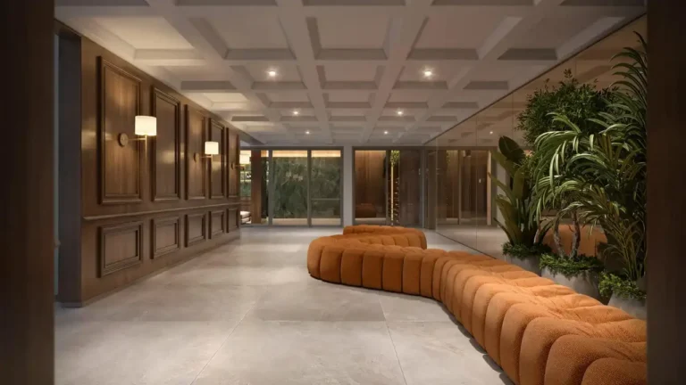 Haus Mitre Edition Moema (Mitre Realty): Hall — 3-4 quartos em Indianópolis, São Paulo