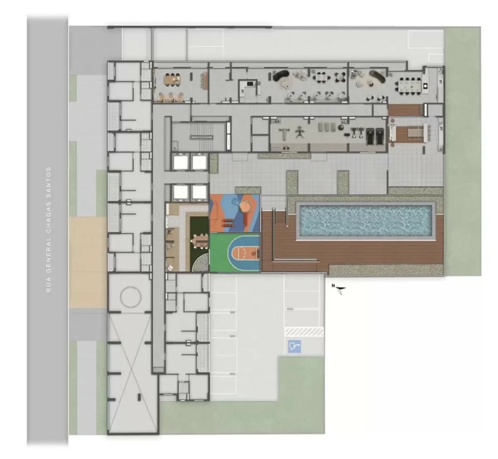 Implantação 1 condomínio Vila Saúde Residencial Conx — 1-2 quartos em Saúde