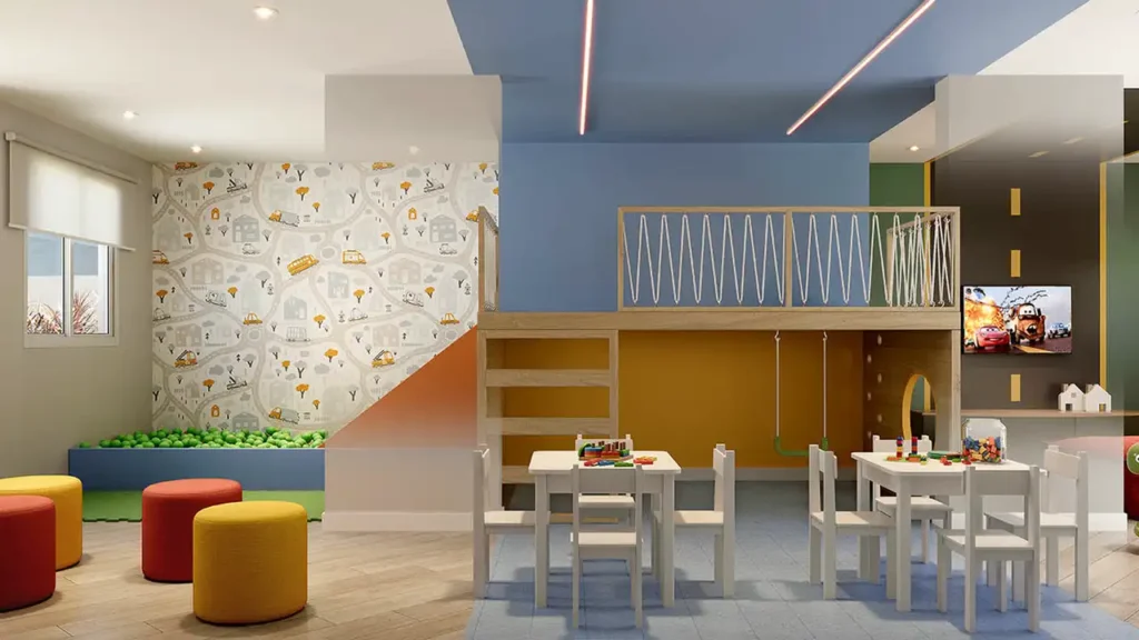 Brinquedoteca Praça Santo Antônio Santo Amaro — 2 quartos 37-45m², Cury SP
