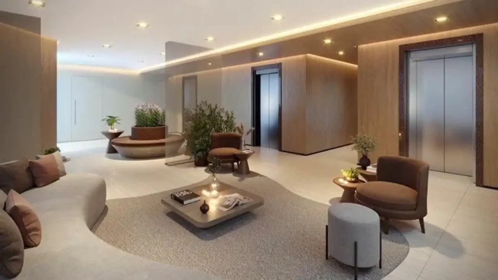 Estilo Vila Olímpia - Residencial (Passarelli): Hall — 1-2 quartos em Vila Olímpia, São Paulo