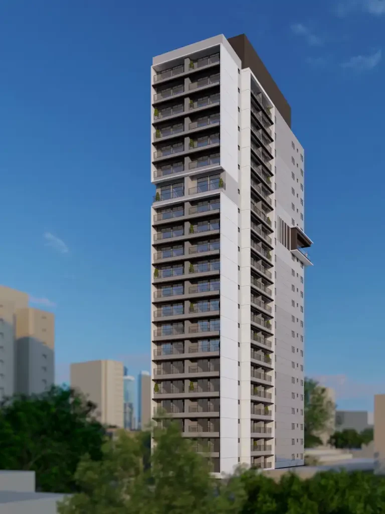 Fachada DZ Jesuino - Breve Lançamento Campo Belo — 1-2 quartos 26-47m², DZ Inc