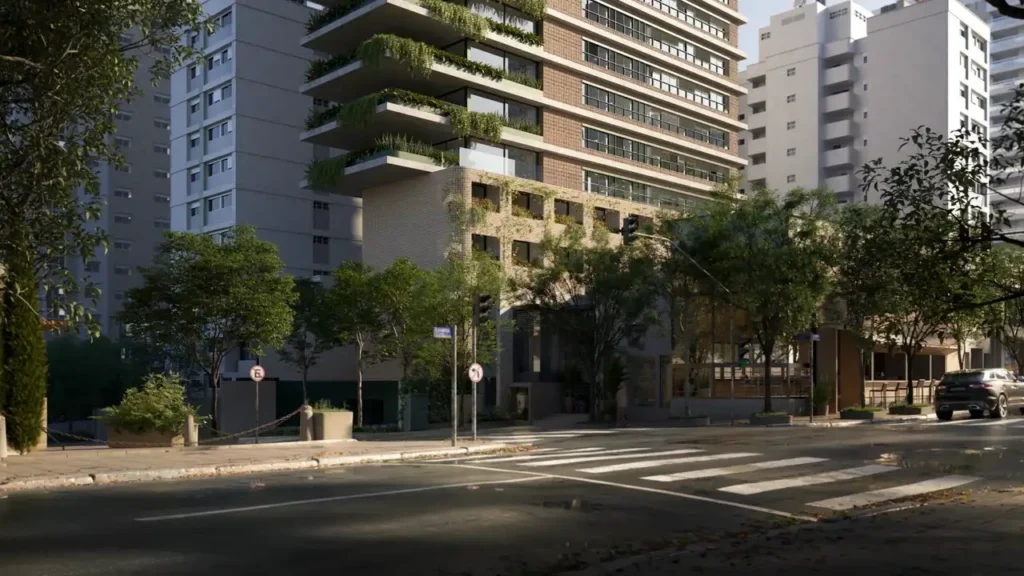 Fachada Serena - Studios — apartamento 1 quartos, Em construção em Cerqueira César