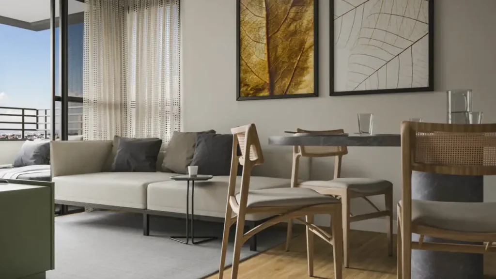 Maison Vila Olímpia, São Paulo — Living, apartamento 2 quartos 44-47m²