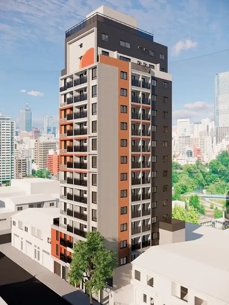 Fachada Pitanga 105 - NR — apartamento 1-2 quartos, Lançamento em Praça da Árvore