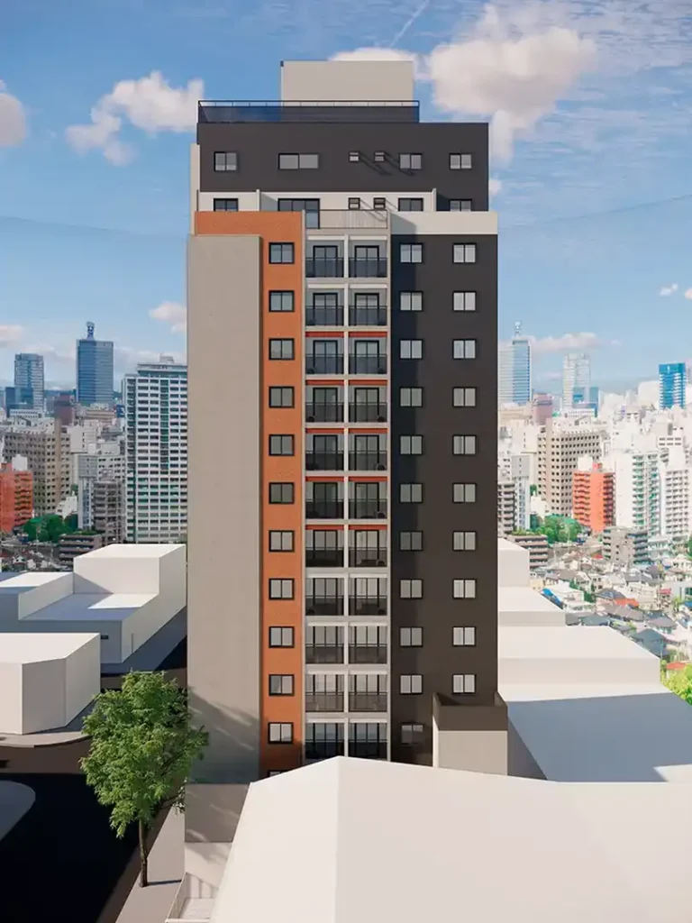 Lançamento Praça da Árvore: Fachada Pitanga 105 - NR, 1-2 quartos 25-51m²