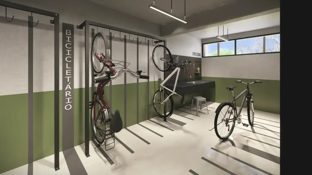 Em construção Vila Olímpia: Bicicletário Bracon Quatá - Residencial, 2 quartos 41-47m²