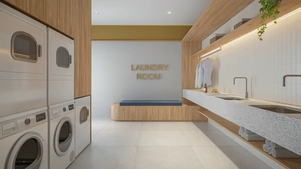 Landmark Santa Cruz by Diálogo Smart Spaces Ipiranga, São Paulo — Lavanderia, apartamento 1 quartos 27-40m²