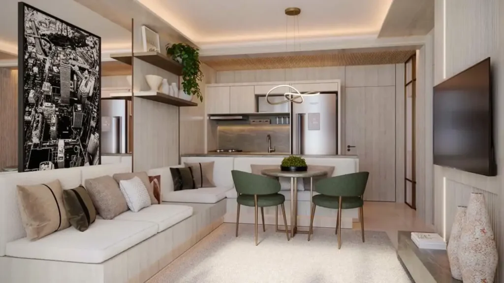 Organic by Paulo Mauro Perdizes, São Paulo — Living, apartamento 1-3 quartos 46-125m²