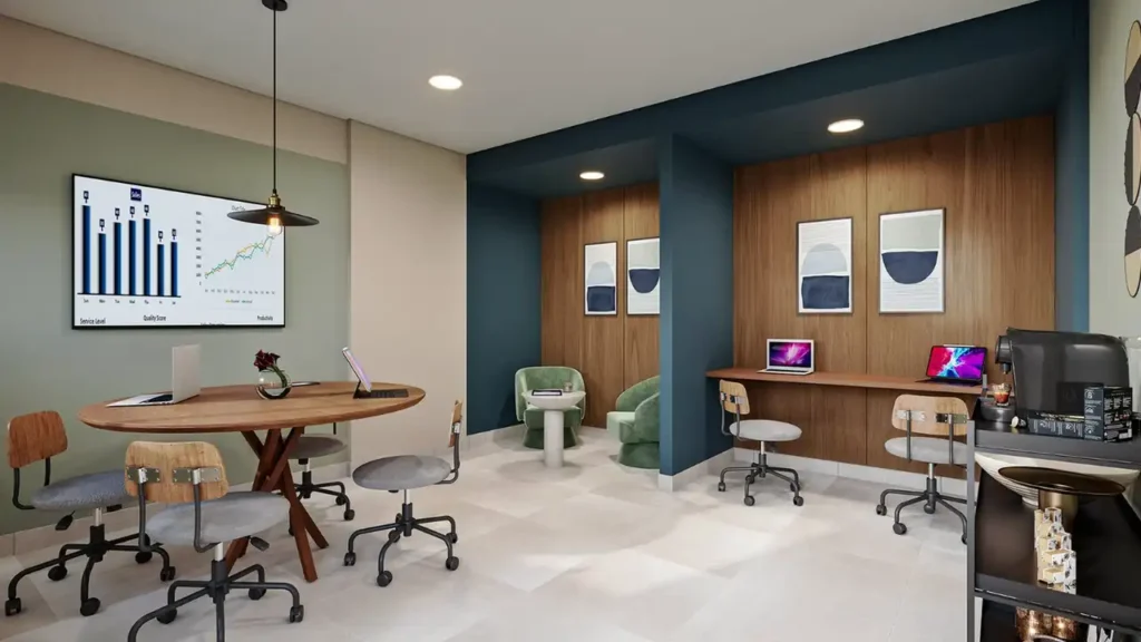 Parque das Nações Condomínio Laguna Jardim Caravelas, São Paulo — Coworking, apartamento 2 quartos 37-54m²
